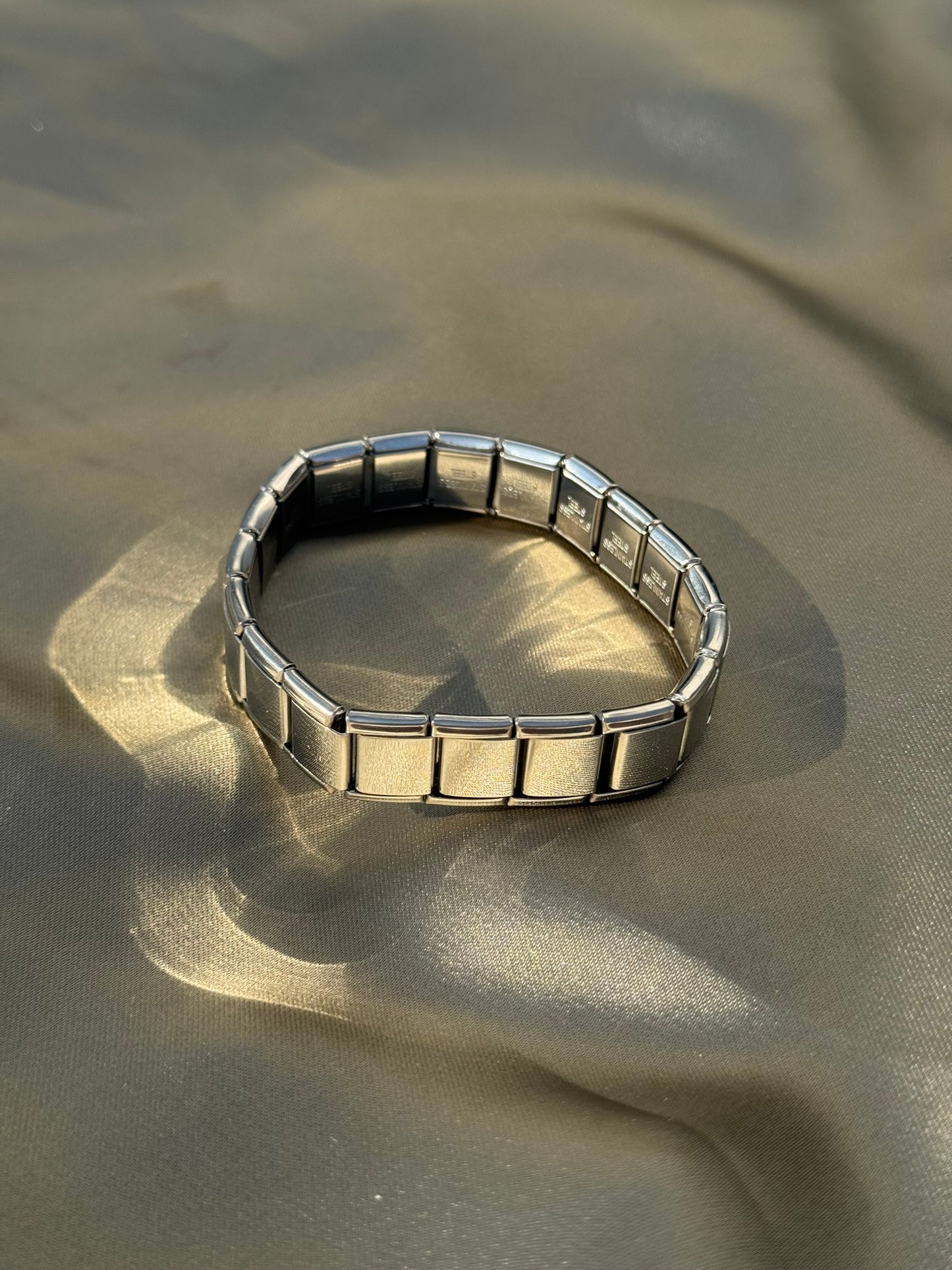 Pulseira Italian Charm Aço Inoxidável de Elos